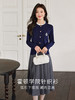 【年终特卖】熙世界法式复古针织开衫女春2025新款小个子徽章刺绣学院风上衣 商品缩略图2