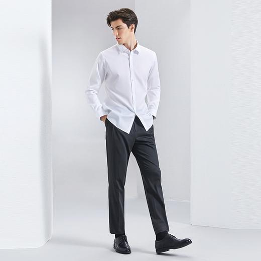 【DP免烫】柒牌纯棉长袖衬衫男2024春季新款商务正装易打理白衬衣	126A71090 商品图3