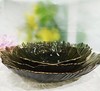戴德生活馆玻璃果盘轻奢客厅茶几沙拉碗金边花瓣精致水果盘 商品缩略图1