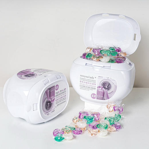 Seeyoulady深层清洁浓缩酵素四合一柔顺洗衣凝珠8X洁净除菌（2罐一组共100颗） 商品图11