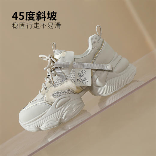 ZHR厚底运动鞋女2024春季新款时尚百搭休闲网面透气机能风老爹鞋 商品图10