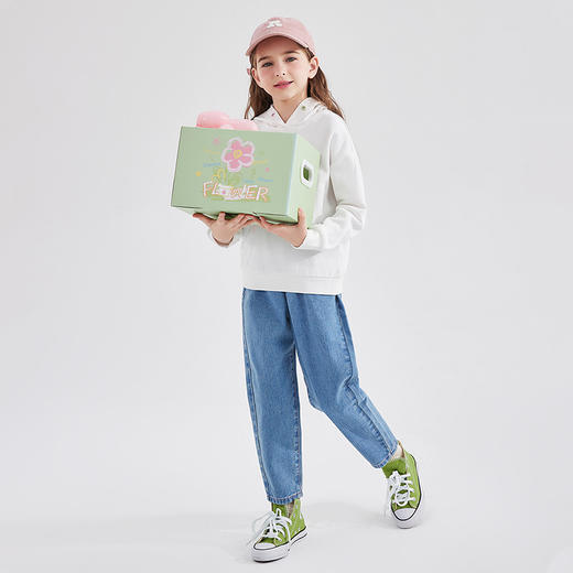 笛莎Deesha 童装女童长裤2024春季新款休闲牛仔裤 商品图2