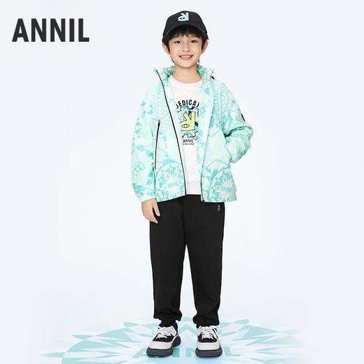 男童可收纳连帽梭织夹克外套新款安奈儿童装实体店同款AB415510 商品图2