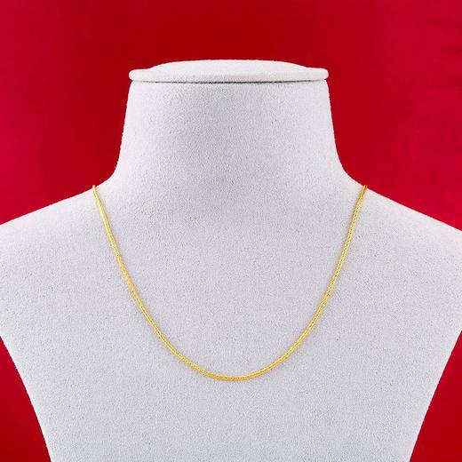 【限时克减150元】足金999.9 圆肖邦项链(XL00014-01)补差价）补差价）预售产品下单后不退款不退货不换货不补差价 商品图1