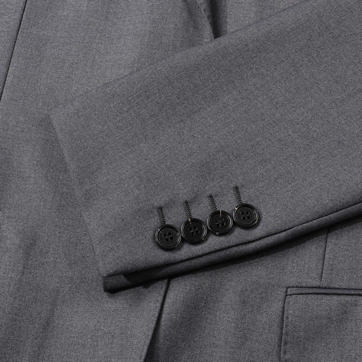 【西装+西裤】罗蒙男士西服套装通勤商务婚庆两件套简约正装套装男灰色西装 商品图6