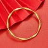 【限时克减150元】足金999.9 #莫比乌斯  【精品】黄金实心镜面金莫比乌斯环固口手镯(SZ00726)预售产品下单后不退款不退货不换货不补差价） 商品缩略图1
