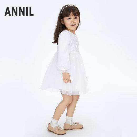 女童大蝴蝶甜美网纱长袖礼裙裙子新款安奈儿童装实体店同款XG413619 商品图4
