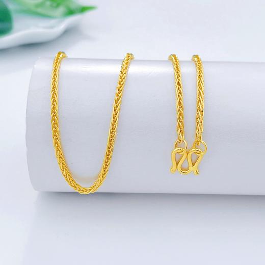 【限时克减150元】足金999.9 圆肖邦链项链(XL00014-07)补差价）补差价）预售产品下单后不退款不退货不换货不补差价 商品图1