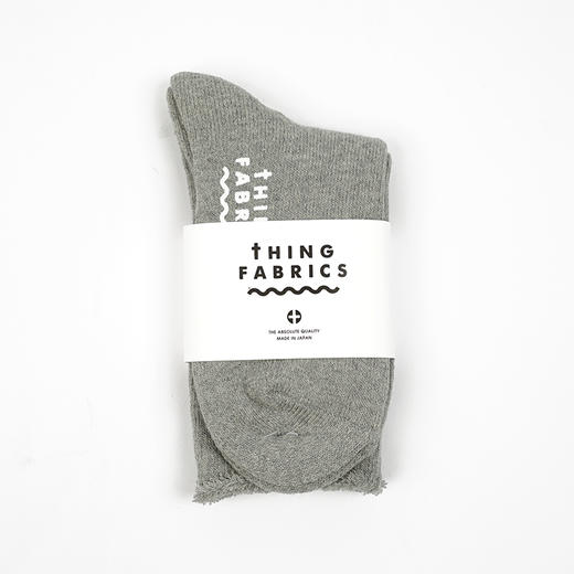 THING FABRICS TF Crew  Socks 日本制有机棉内里毛圈袜子 中筒袜 商品图2