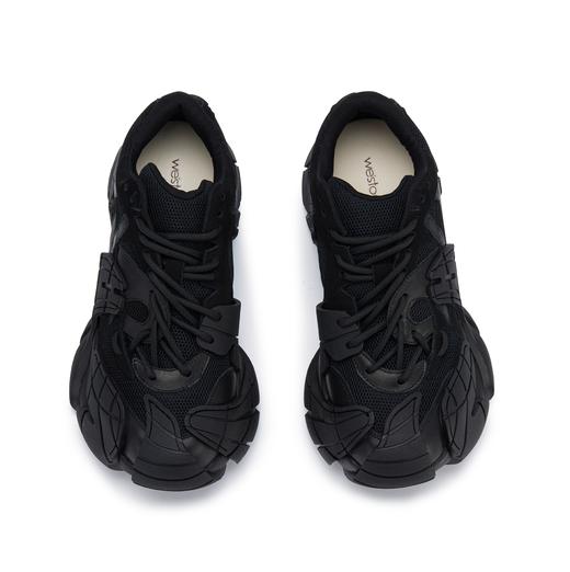 westory春季新款休闲厚底镂空气垫底超轻圆头百搭老爹鞋W24AM57471 商品图5