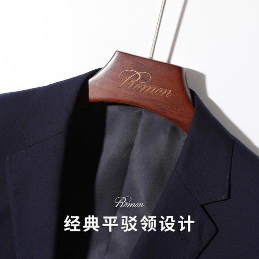 【西装+松紧腰西裤】罗蒙西服套装正装通勤两件套商务婚庆简约男士西服套装 商品图4