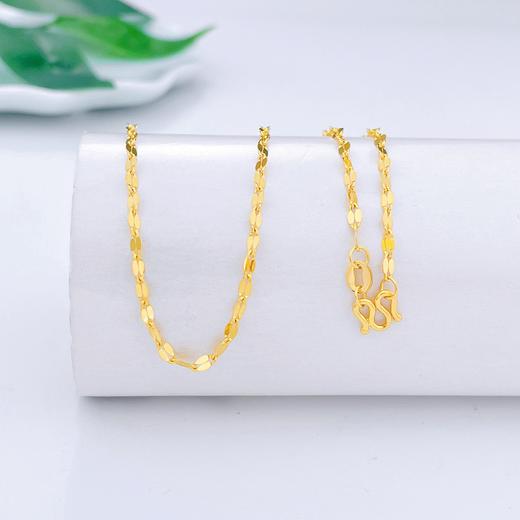 【限时克减150元】足金999 (足金999字印)5G黄金嘴唇链项链(5GXL00062)（预售产品下单后不退款不退货不换货不补差价）（预售产品下单后不退款不退货不换货不补差价） 商品图1