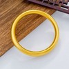 足金999.9 【油亮版本】古法半空心固口内平外弧手镯泥鳅背宽面光圈手镯扁素圈手镯（宽约9.8-10.2，厚约6.4(AIGFSZ00275)（预售产品下单后不退款不退货不换货不补差价） 商品缩略图1