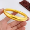 【限时克减150元】足金古法半实心光面光圈手镯素圈泥鳅背宽面内心经手镯（面宽约9.3-9.7mm，厚度约4.9mm）(ANWZGFSZ00010-3)预售产品下单后不退款不退货不换货不补差价 商品缩略图3