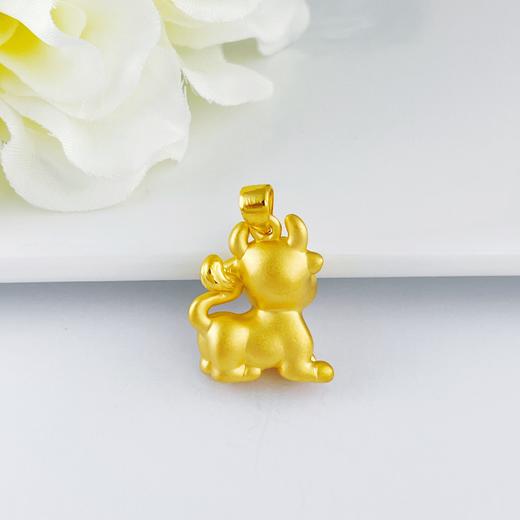 【限时7.5折】【定价黄金】足金 #儿童/宝宝 【精品】3D硬金牛年生肖牛吊坠(V3DDZ00100)（预售产品下单后不退款不退货不换货不补差（预售产品下单后不退款不退货不换货不补差 商品图1