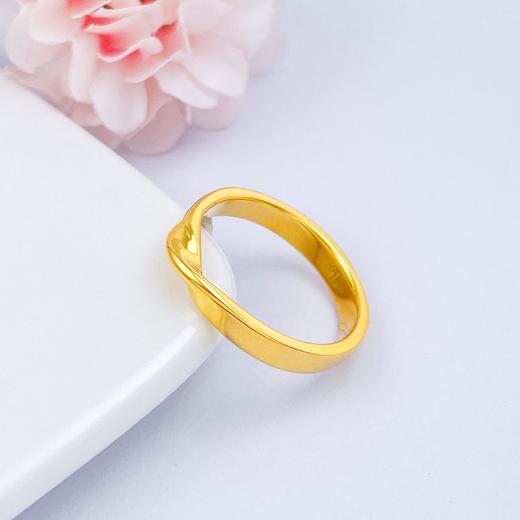 【限时克减150元】足金999.9 #小红书 【精品】空心固口镜面金爱无尽圈戒女戒(AIJZ00025)（预售产品下单后不退款不退货不换货不补差价（预售产品下单后不退款不退货不换货不补差价 商品图1