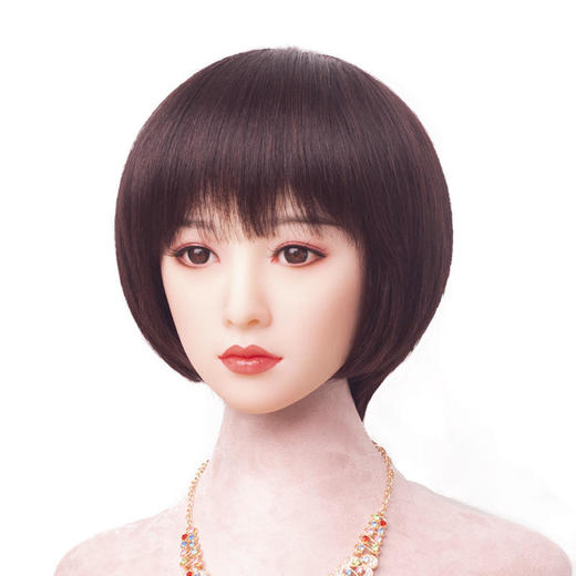 ALBB-假发套女真人发丝内扣波波头全头套修颜减龄中长发BOBO头套 商品图0