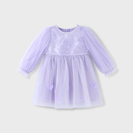 女童大蝴蝶甜美网纱长袖礼裙裙子新款安奈儿童装实体店同款XG413619 商品图5