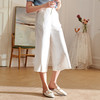 欧芮儿2020夏装新款显瘦七分白色休闲裤女阔腿裤高腰垂感宽松百搭 商品缩略图0