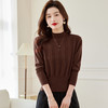小个子短款毛衣女高腰针织衫，半高领打底衫内搭配裙子CC-XFY1352 商品缩略图3