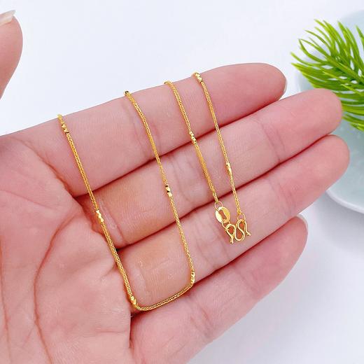 【限时克减150元】足金999 (足金999字印)5G黄金间车花筒肖邦链项链(5GXL00069)（预售产品下单后不退款不退货不换货不补差（预售产品下单后不退款不退货不换货不补差 商品图2