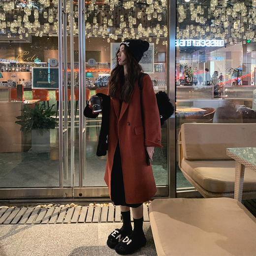 金蘑菇菇【波士顿大衣】高妹矮妹都能轻松拿捏中长款双面呢外套 商品图0