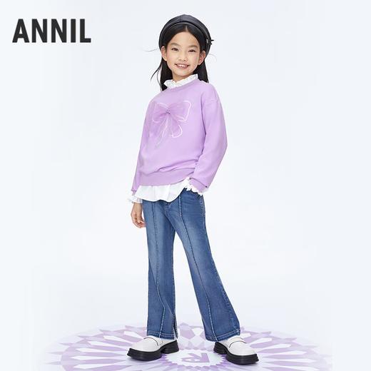 女童甜美卫衣圆领长袖卫衣新款安奈儿童装实体店同款AG411641 商品图2