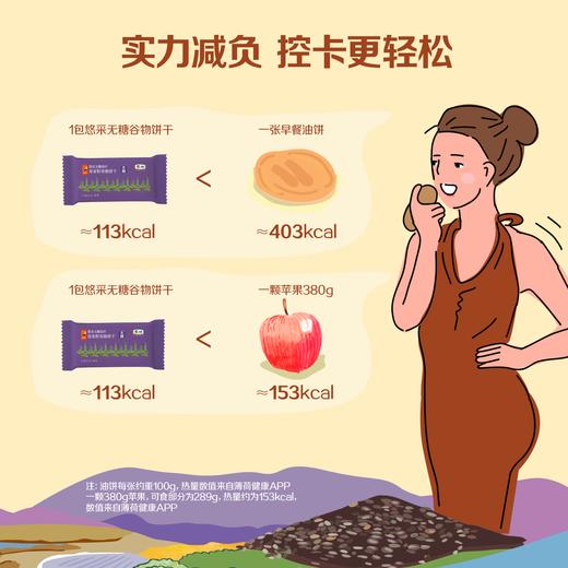 中粮悠采无糖高纤奇亚籽谷物饼干200g/盒 商品图4