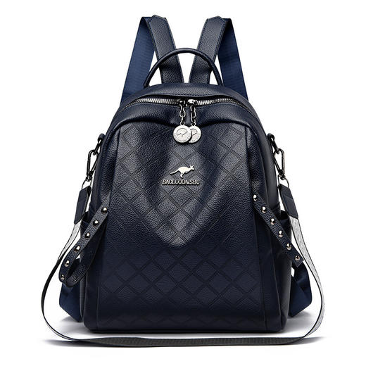 ALBB-真皮质感双肩包女2023秋冬新款韩版休闲大容量女士背包软皮旅行包(货号:BL812) 商品图6