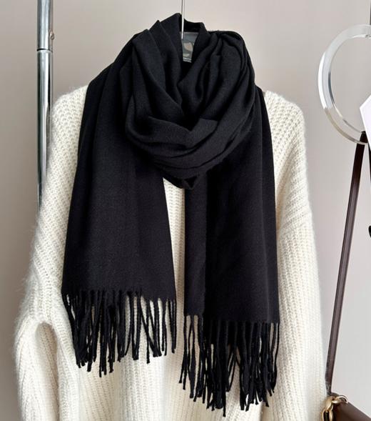 G08509#净色流苏围巾 商品图0