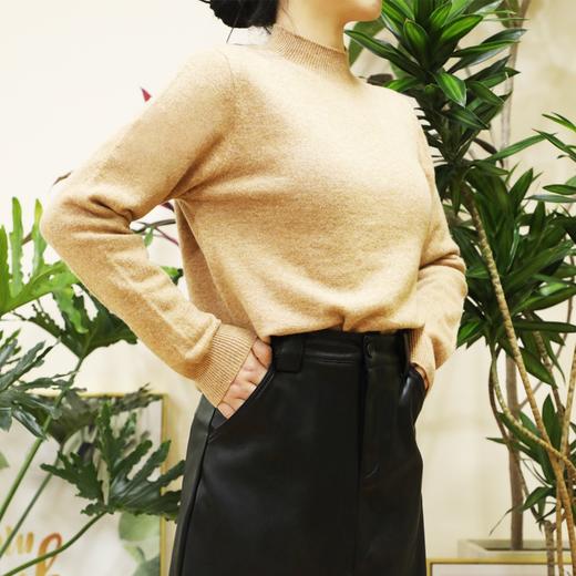 半高领羊毛毛衣 小众设计 优雅温暖 经典不过时 商品图1