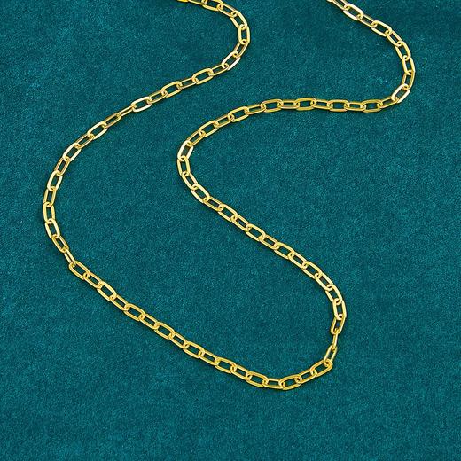 【限时克减150元】足金999.9 黄金长十字链项链(XL00204-02)补差价）补差价）预售产品下单后不退款不退货不换货不补差价 商品图1