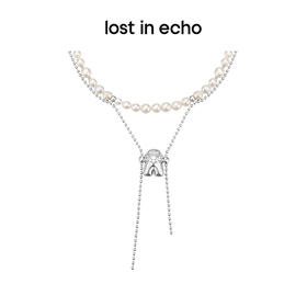 [捡漏价]lost in echo原创设计师款Yetti荡秋千双层高级感流线项链锁骨链