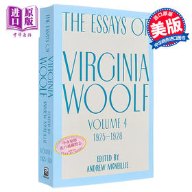 【中商原版】伍尔夫文集 第4卷 1925-1928年 Virginia Woolf 英文原版 Essays of Virginia Woolf Vol 4