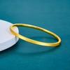 【限时克减150元】足金999.9  黄金实心(面宽约2.8-3.2mm)拉丝喷砂四方简约固口手镯(SZ00308)预售产品下单后不退款不退货不换货不补差价） 商品缩略图0