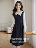 【专属特价】熙世界法式假两件桔梗连衣裙女2025春新款时尚小众收腰衬衫裙子 商品缩略图1