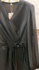 A7099        高端复古气质收腰显瘦V领侧开叉连衣裙 商品缩略图3