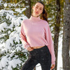 高领露脐卫衣 - Cropped Mock Neck Sweatshirt秋冬运动休闲罩衫 商品缩略图0
