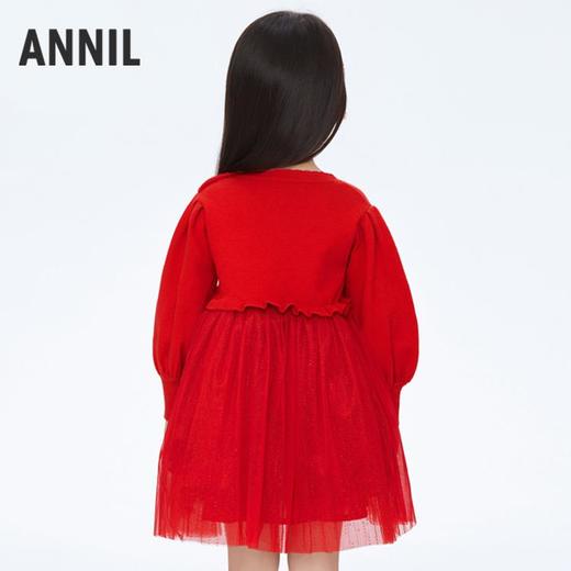 女童灯笼袖网纱裙裙子新款安奈儿童装实体店同款XG413602 商品图2