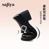 Safiya/索菲娅2024春季新品 甜酷粗跟钻扣亮面一字带玛丽珍小皮鞋 SF41111148 商品缩略图7