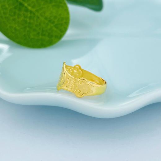 足金999.9 BB戒平安如意活口宝宝戒(AF030BBJZ00004)（预售产品下单后不退款不退货不换货不补差价 商品图2