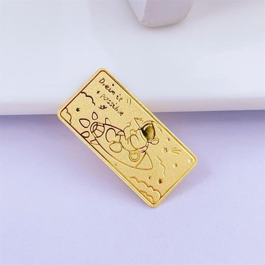 【限时克减128元】【1克】足金999.9 #宇航员 实心1g宇航员金条投资金纯黄金未来可期金条（配亚克力盒）(YDJT00068-01)（预售产品下单后不退款不退货不换货不补差价） 商品图4