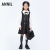 女童学院风假两件翻领长袖连衣裙裙子新款安奈儿童装实体店同款AG413573 商品缩略图2