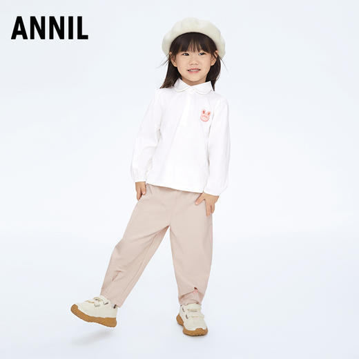 女童休闲萝卜裤单裤裤子新款安奈儿童装实体店同款XG416542 商品图2