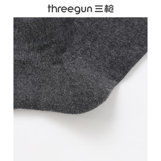 Threegun三枪 商务毛圈中筒男袜(1双装)-91309Z031 商品图10