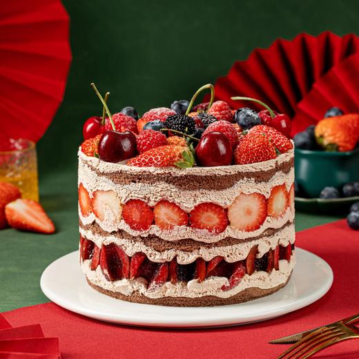 巨无霸草莓车厘子蛋糕 商品图2
