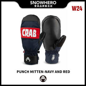 2324 CRAB PUNCH MITT NAVY AND RED