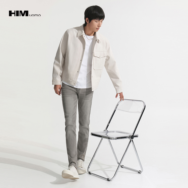 HIM漢崇  柔软舒适灯芯绒夹克男简约耐磨百搭休闲外套男 2026秋季