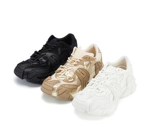 westory春季新款休闲厚底镂空气垫底超轻圆头百搭老爹鞋W24AM57471