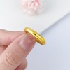 【限时克减150元】足金999.9 【精品】空心镜面金圈戒固口光面圈戒光圈戒（面宽约3.4-3.8mm）(AIJZ00014)（预售产品下单后不退款不退货不换货不补差价 商品缩略图2
